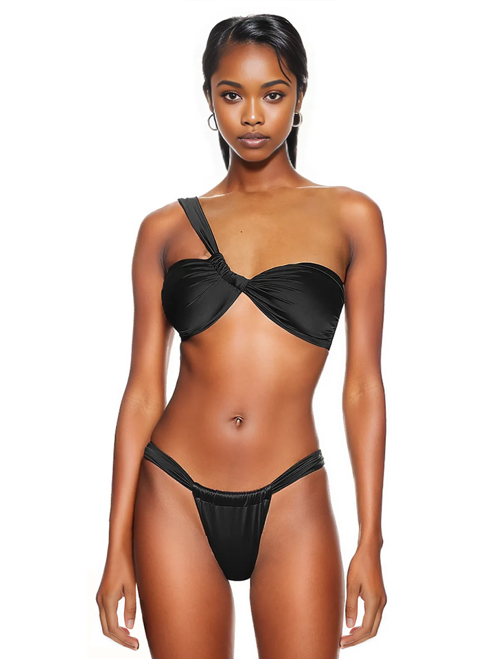 St. Tropez Bikini Top / Nero